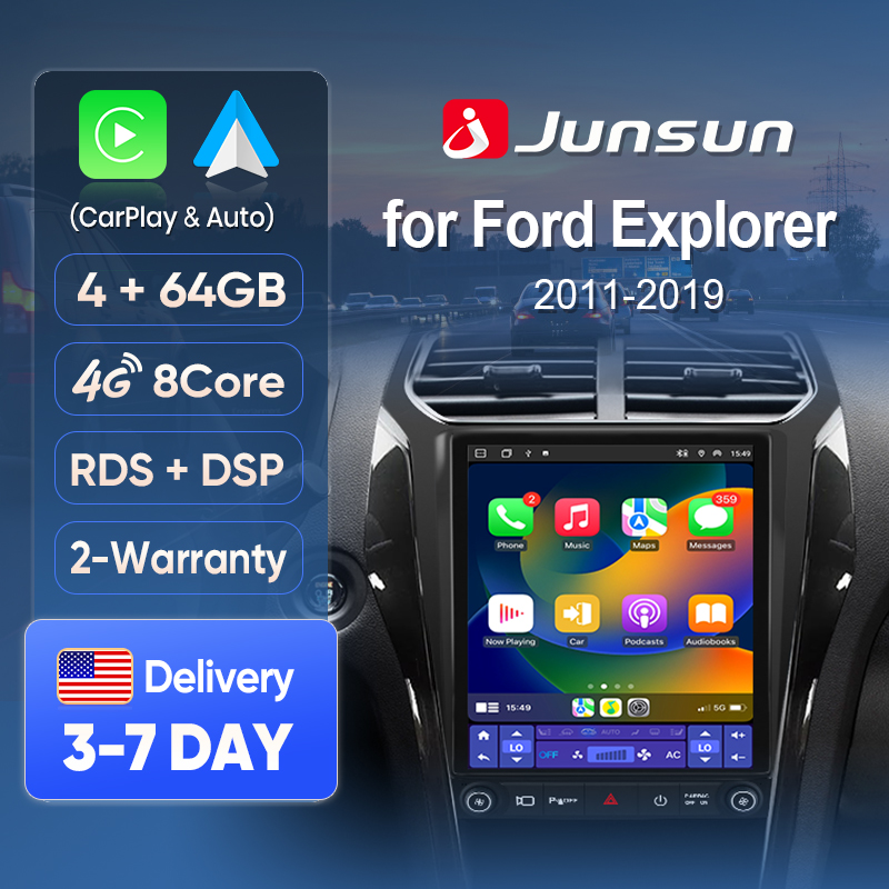 Japanese Lifestyle Products - หน้าจอ Junsun Wireless CarPlay สำหรับรถยนต์ Ford
